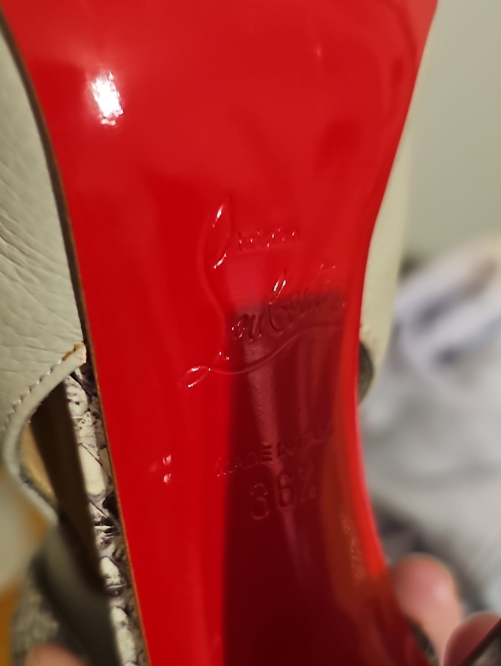 Christian Louboutin Pointipik 100mm Watersnake booties - Picture 11 of 14